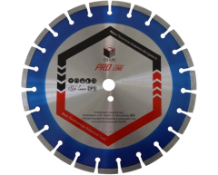 Диск алмазный по железобетону Diam Pro Line 030634, сухая Тип резки, 350 Диаметр диска, 25.4 Посадочный диаметр, 3.2 Толщина алмазного слоя, 10 Высота алмазного слоя