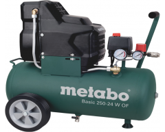 Компрессор безмасляный Metabo Basic 250-24 W OF, 24 л, 220 л/мин, 1.5 кВт, 230 В