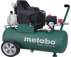 Компрессор масляный Metabo Basic 250-24 W, 24 л, 200 л/мин, 1.5 кВт, 230 В