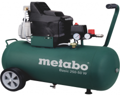 Компрессор масляный Metabo Basic 250-50 W, 50 л, 200 л/мин, 1.5 кВт, 230 В
