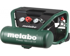Компрессор безмасляный Metabo Power 180-5 W OF, 5 л, 160 л/мин, 1.1 кВт, 230 В