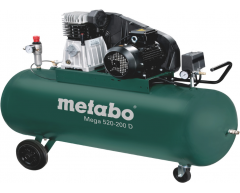 Компрессор масляный Metabo Mega 520-200 D, 200 л, 490 л/мин, 3.0 кВт, 400 В
