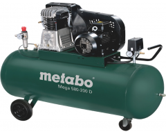 Компрессор масляный Metabo Mega 580-200 D, 200 л, 510 л/мин, 3.0 кВт, 400 В
