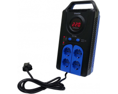 Стабилизатор напряжения электронный Suntek PR 1000 ВА, напольный Тип установки, 1.0 Максимальная мощность, 140-270 Диапазон стабилизации, 220 Выходное напряжение