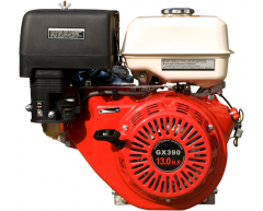 Бензиновый двигатель Grost GX 390 (Q тип), 13 Мощность (3600 об/мин), 389 Рабочий объем, 1.1 Объем масляного картера, ручной Запуск, стандартный Объем топливного бака