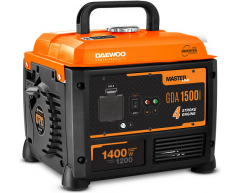 Инверторный бензиновый генератор Daewoo GDA 1500i, 230 В, 1.2 кВт