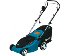 Газонокосилка электрическая Makita ELM 3800, несамоходная Тип передвижения, 38 см, нет Мульчирование, 40 л, электрический Тип двигателя