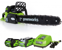 Цепная пила аккумуляторная Greenworks GD 40 CS 40 K2