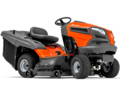 Садовый трактор Husqvarna TC 142 T, гидростатическая Тип трансмиссии, 107 Ширина скашивания, нет Боковой выброс, опция Мульчирование, 320 Объем травосборника, Briggs&Stratton Производитель двигателя