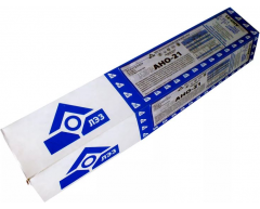 Электроды сварочные ЛЭЗ АНО-21 (3.0 мм, 5 кг), Э46 Тип электрода, 3.0 Диаметр электрода, 5.0 Вес нетто