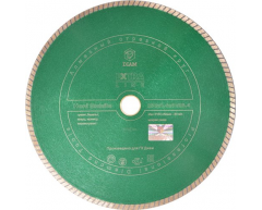 Диск алмазный по керамограниту Diam Hard Granite 000475, мокрая Тип резки, 250 Диаметр диска, 25.4 Посадочный диаметр, 1.6 Толщина алмазного слоя, 7.0 Высота алмазного слоя