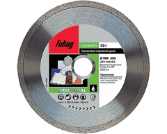Диск алмазный по плитке Fubag FZ-I 58321-6, мокрая Тип резки, 230 Диаметр диска, 30/25.4 Посадочный диаметр, 2.8 Толщина алмазного слоя, 8.0 Высота алмазного слоя