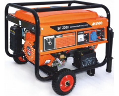 Бензиновый генератор MVAE БГ 2300, 230 В, 2.1 кВт