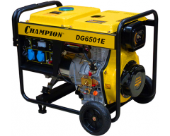 Дизельный генератор Champion DG 6501 E, 230 В, 5.0 кВт