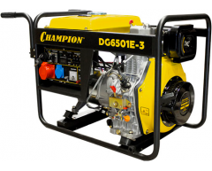 Дизельный генератор Champion DG 6501 E-3, 400/230 В, 5.0 кВт
